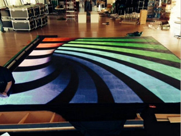 P1.9 Module de piste de danse LED 250 * 250 / pleine couleur LED piste de danse de stage DJ SMD piste de danse vidéo LED