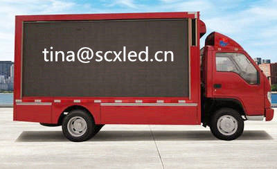 Approbation polychrome mobile de la CE de la haute résolution SMD de l'affichage à LED du camion 1R1G1B P6