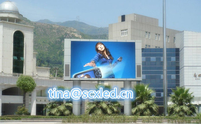 Écran LED P10 extérieur, pas de pixel de 10 mm, luminosité de 5000 cd/m²