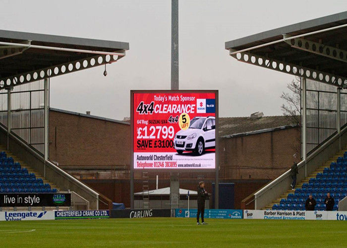 Panneau d'affichage de publicité polychrome extérieur d'écrans d'affichage à LED de la place RVB SMD P10 de stade