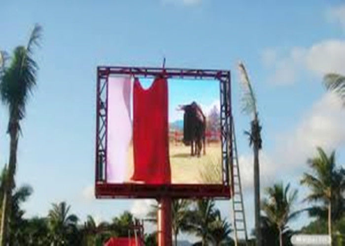 Extérieur pleine couleur 5000cd / m2 Lumière 960*960mm Cabinet Taille P8 Panneau publicitaire LED