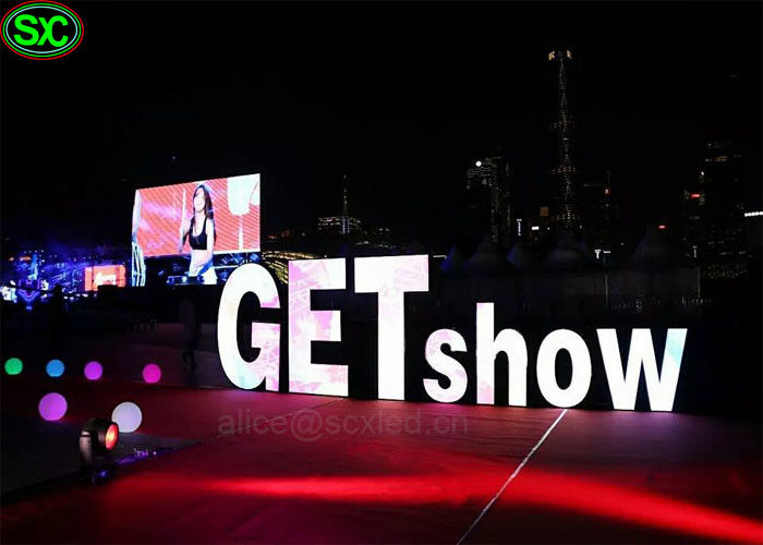 L'écran mené par étape flexible de location mince superbe Kinglight de P3mm a mené des écrans pour l'étape