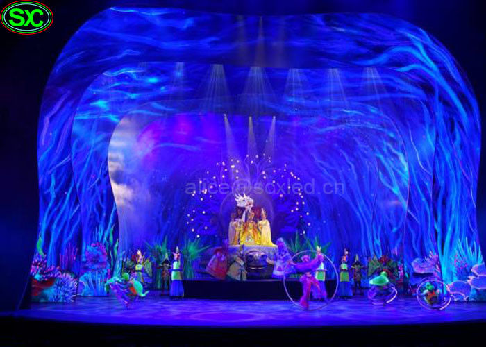 L'affichage flexible transparent mol de rideau en LED, rideau a mené l'écran MBI IC