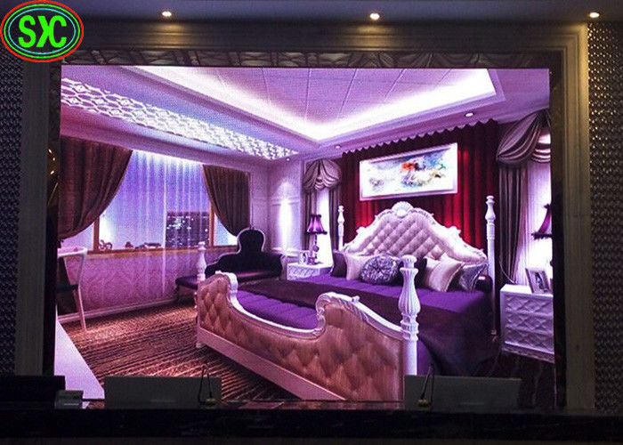 La location polychrome d'intérieur d'affichage à LED de grandes photos faites sur commande de Hd a mené le mur visuel