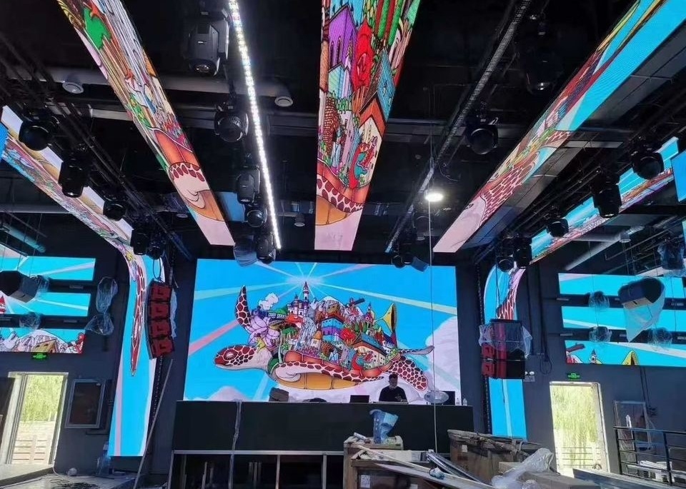 Écran de location HD intérieur/extérieur personnalisable en couleur pleine scène arrière-plan écran LED P5 Grand angle de vision