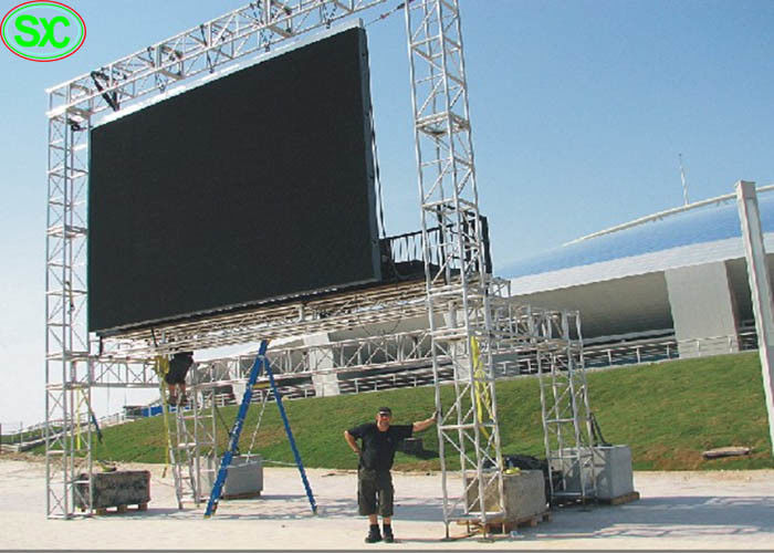 L'affichage à LED accrochant polychrome flexible de P4.81, Exposition mince de location a mené l'écran