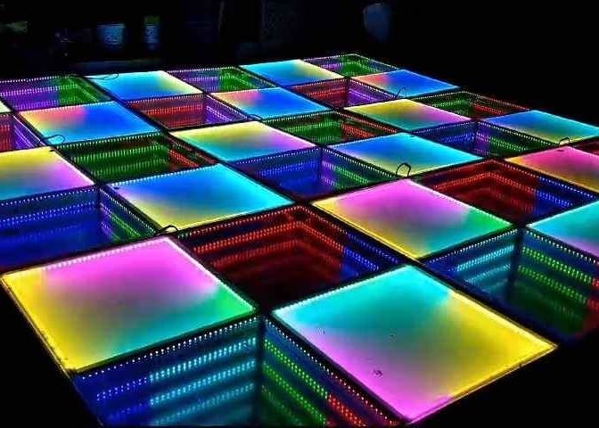 P3.91 Éclairage LED à couleur entière intérieur Plancher de danse 250*250 mm Module LED 65410 points/m2