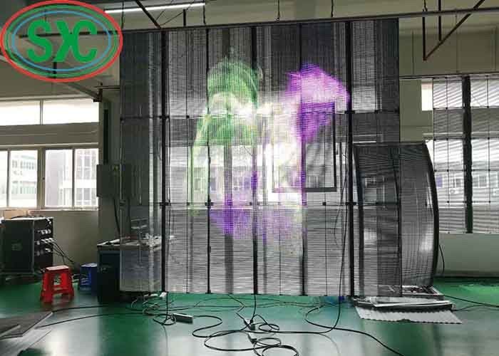 AC100-240V 60Hz Écran d'affichage LED transparent à entrée pour publicité intérieure Fonction d'affichage vidéo 3-5 ans de garantie