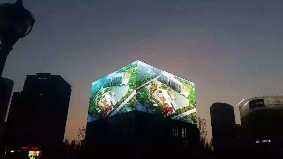 Affichage LED plein couleur haute résolution extérieur p10 avec des performances stables pour le signal de diffusion télévisuelle 10 mm Pixel Pitch 7000 cd/m2 Luminosité 16.7 millions de couleurs IP65/IP54 Protection 800W/m2 Puissance maximale