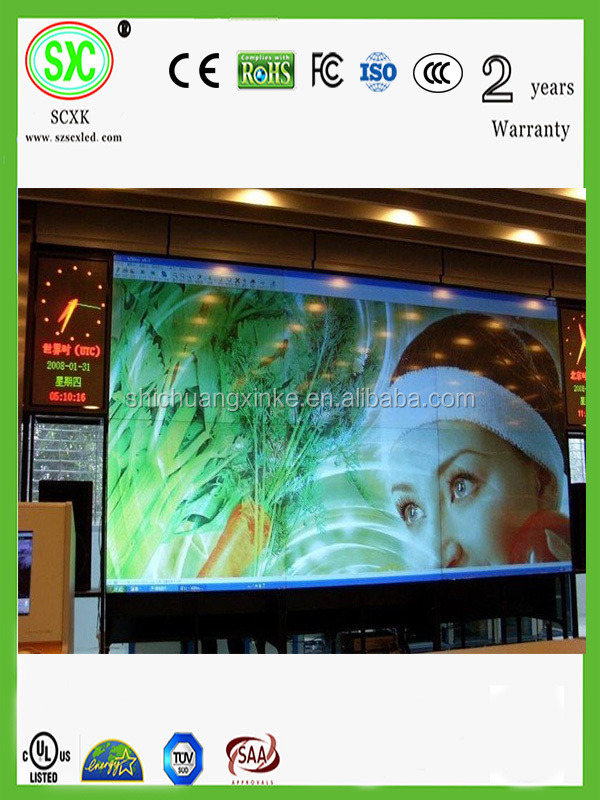 Affichage à LED RVB intérieur contrôlé par le système LSN/NoVa et fabriqué en fer/aluminium sous pression pour l'affichage supérieur
