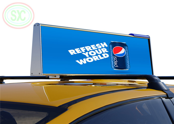 Panneau d'affichage LED pour voiture en extérieur, résolution d'écran 192*64 points et pas de 5 mm pour une publicité durable