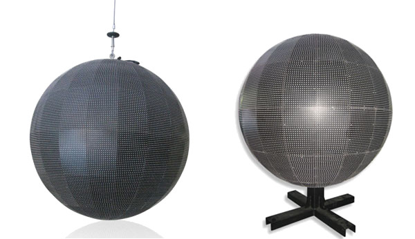 Centre commercial et événements Sphère Écran LED avec Méthode de maintenance de service arrière Voltage DC5V Facile à utiliser
