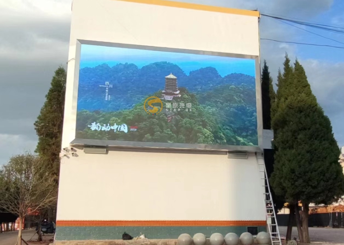 Écran publicitaire à LED résistant aux intempéries extérieures ultra-clair, IP65, haute luminosité P10 P12