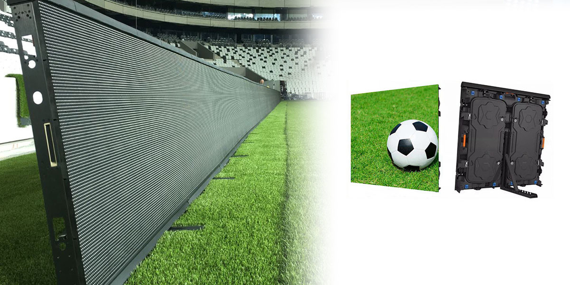 10000 pixels/m2 Résolution Écran LED de stade en acier laminé à froid et SMD3535