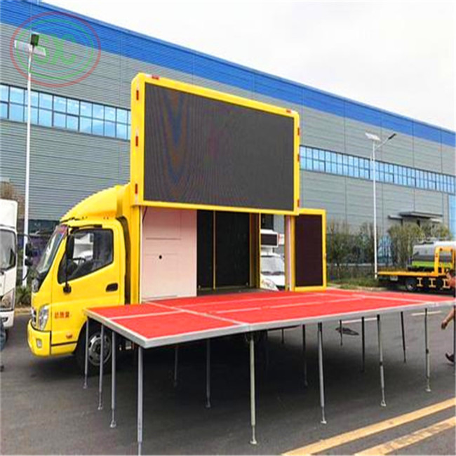 2727 Lampe facile à assembler Display LED de camion mobile avec armoire en fer ou en aluminium