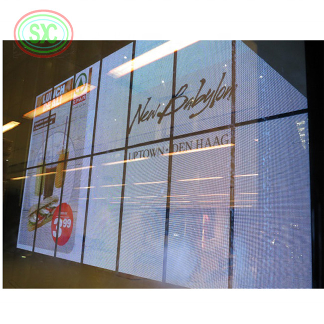 Méthode de conduite avancée Écran LED transparent avec IP43 Matériau d'armoire en aluminium étanche et durable