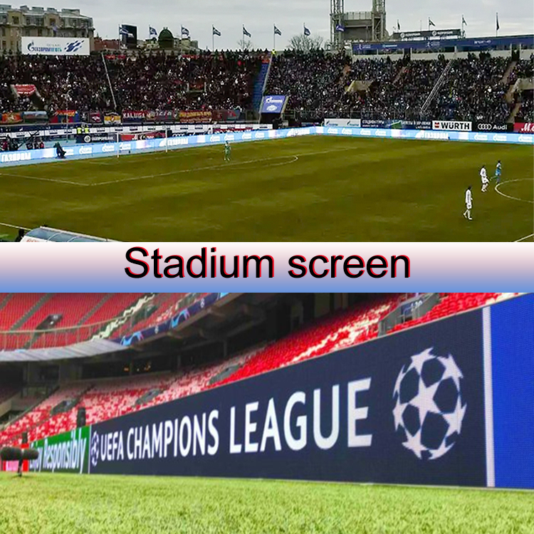 Écran LED de stade en acier laminé à froid de qualité IP65 avec une luminosité élevée et une luminosité ≥6500cd/m2