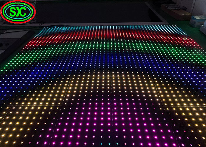 Écran de plancher de danse LED intérieur extérieur pour événement de fête P3, armoires 500*1000mm, couleur complète