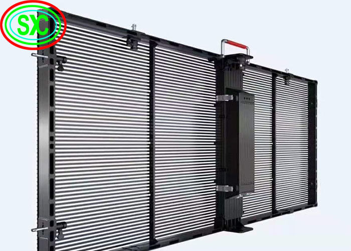 Écran d'installation de location Grand angle de vue P3.91 P4.81 2500 Nits Écran LED transparent