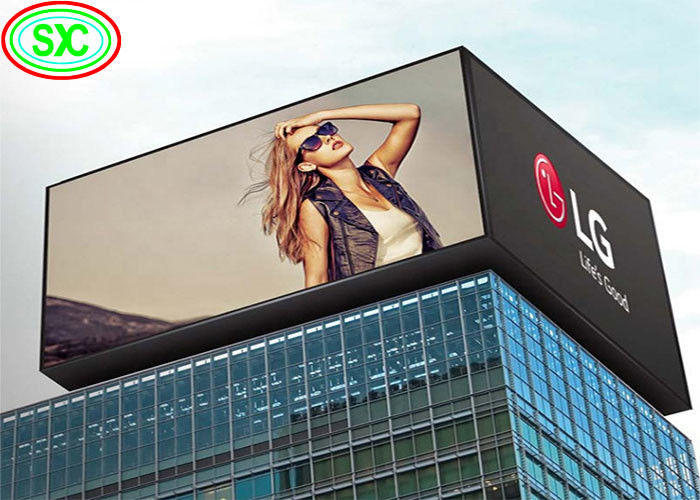 Écran d'affichage LED plein couleur P10 résistant à l'eau en extérieur Affichage publicitaire avec colonne