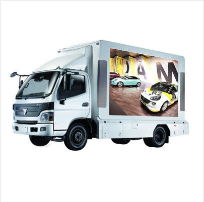P5 Écran d'affichage LED de camion mobile avec fréquence de rafraîchissement élevée et sélection d'armoire en fer ou en aluminium