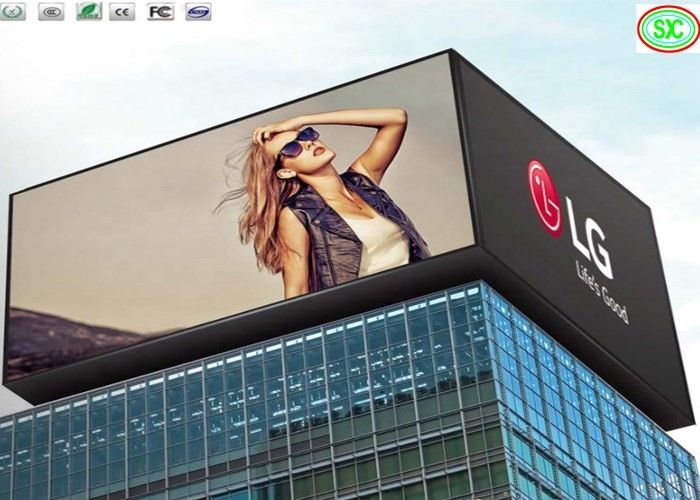 Édifice extérieur imperméable à l'eau P8 Full Color LED Video Wall Pour les centres commerciaux
