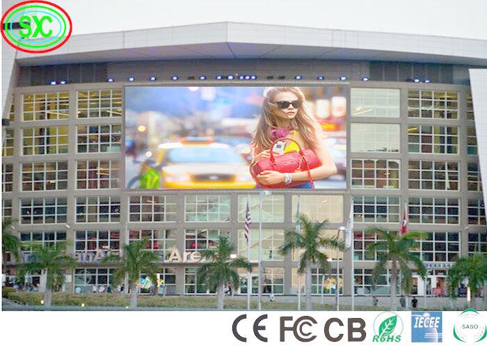 Affichage LED plein couleur extérieur P6 Taux de rafraîchissement élevé Panneau publicitaire 320W/m2 P6 6500cd/m2