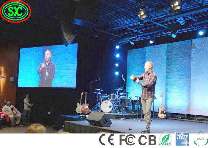 IP34 Scène Concert Backstage P3.9 Panneau vidéo LED Mur Grand angle de vision Écran LED de scène