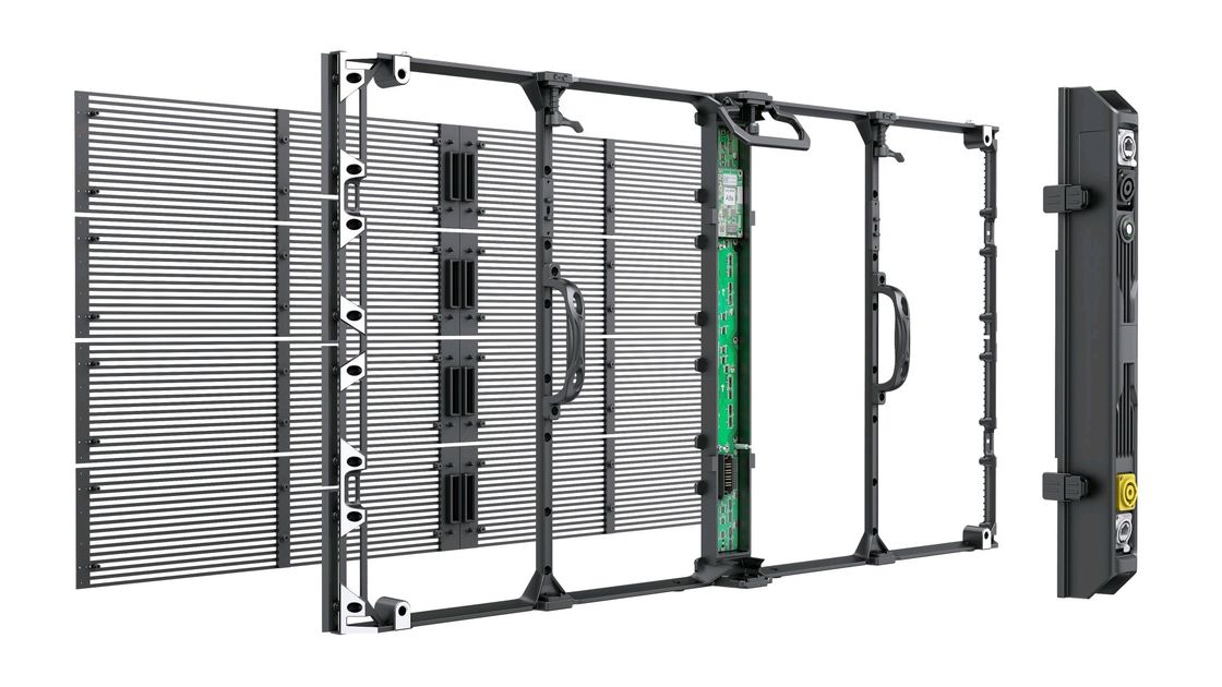 Armoire d'écran LED transparent léger G7.82-7.82 6,2 kg Poids du module 0,2 KG/PC Méthode de conduite Méthode de conduite