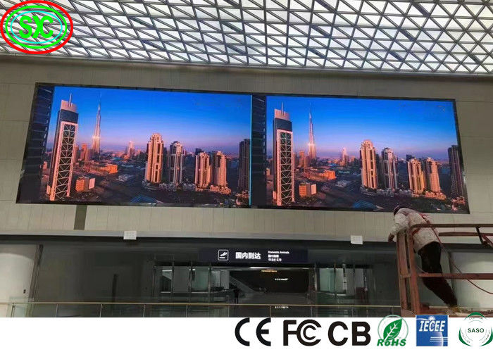Affichage HD couleur entière intérieur P2 P2.5 P3 P4 Haute résolution Installation fixe Vidéo LED Panneaux muraux LED écran de fond de scène