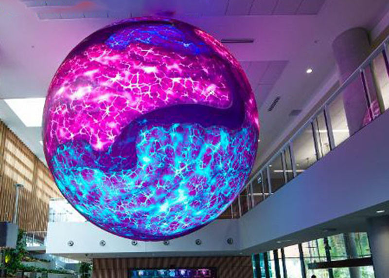 Affichage à LED à 360° en plein air en colonne couleur sphérique