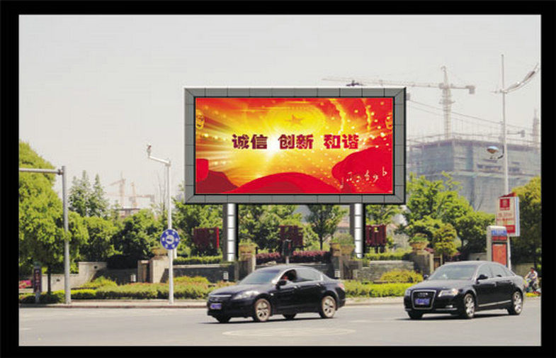 Tri luminosité mené extérieur de panneaux d'affichage de Digital de couleur de l'affichage P10, léger et de haute résolution et intense
