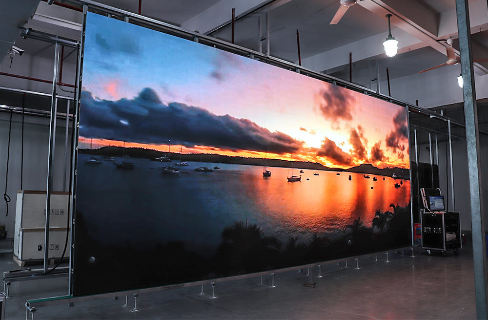 Écran d'affichage LED couleur pleine Indoor Solutions P4, panneau mural vidéo LED