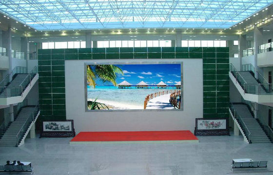 Bon prix Haute résolution menée polychrome d'intérieur 320mm x 160mm d'affichage de panneau d'affichage à LED de la GUEULE P10 en ligne