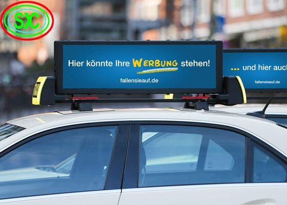 P4 imperméabilisent IP65 l'affichage visuel de signe de la voiture LED, affichage mené par toit de taxi