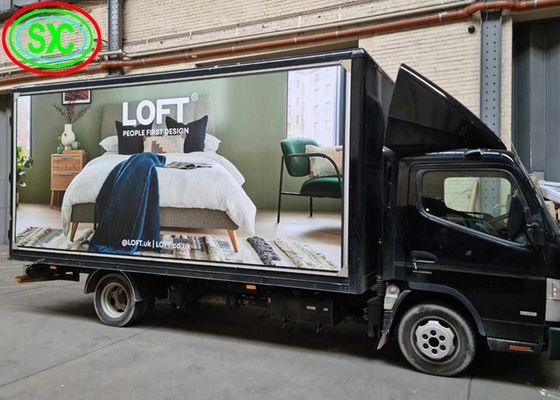 Affichage de véhicule publicitaire LED étanche à l'eau en extérieur P6 Puce Epistar haute luminosité