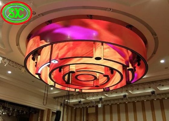Bon prix P6 a mené l'affichage à LED polychrome d'intérieur de clignotant de courbe, système de 27777 Dots Per Square Meter Novar en ligne