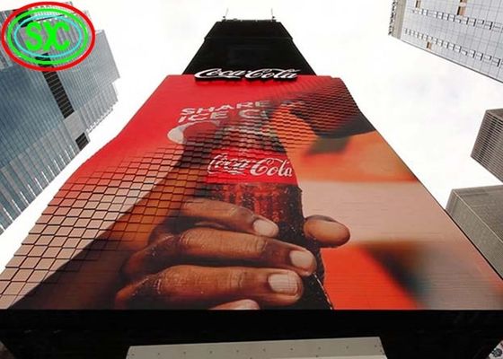 Écran LED extérieur haute luminosité P10, pas de pixel de 10 mm, étanche IP65, 5000 cd/m²