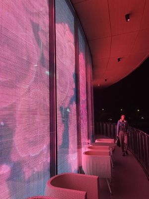 Bon prix P2.5 écran en verre transparent couleur complète, 3G WIFI mur vidéo transparent Brillance 6000 en ligne