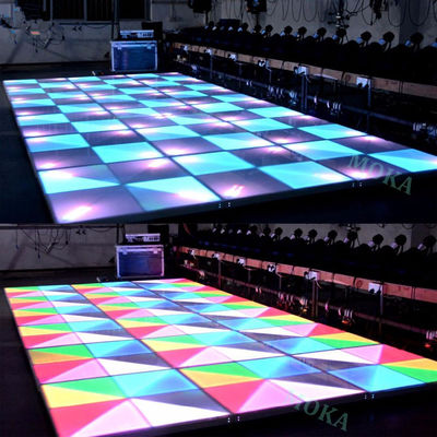 Plancher de danse LED couleur P4.81mm 500x500mm IP65 Étanche Garantie 3 ans