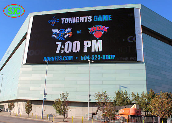 Affichage mené polychrome de haute résolution P10 de la publicité extérieure 3840hz construisant l'écran SMD3535 de LED