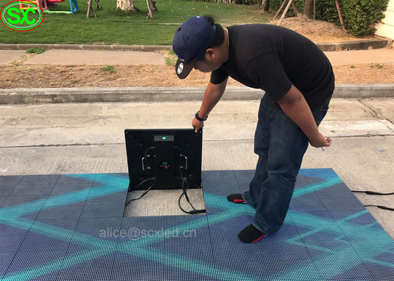 Bon prix P8.9 imperméabilisent la piste de danse menée interactive pour la disco et la boîte de nuit en ligne