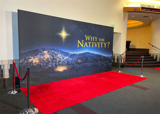 Mur vidéo LED couleur P5 intérieur extérieur, pas de pixel de 5 mm, luminosité 1500 cd/m2