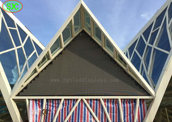 Bon prix Forme polychrome extérieure imperméable de triangle d'affichage à LED de P5 Pour le centre commercial en ligne