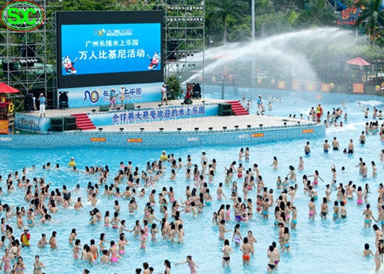 Affichage à LED extérieur de P10mm RVB avec IP65 imperméable sur la piscine d'eau IP65