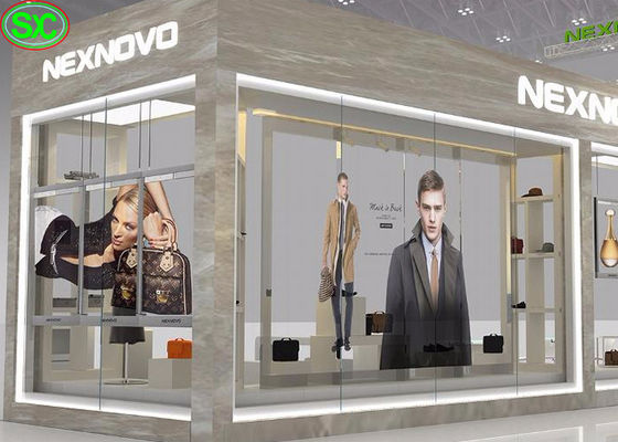 L'écran transparent MBI5124 IC de Digital LED de rideau de location a adapté l'éclat aux besoins du client