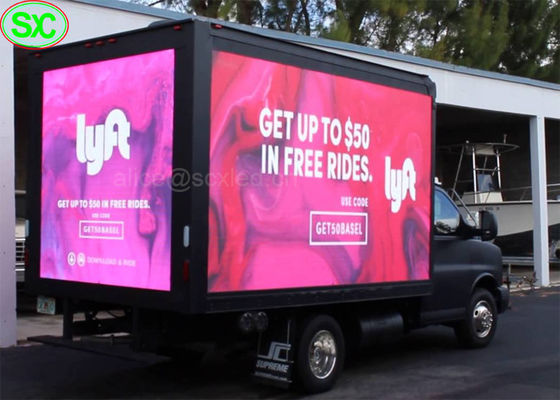 Affichage à LED Mobile de boîte de remorque du camion P6, signe de Digital LED d'écran du véhicule TV