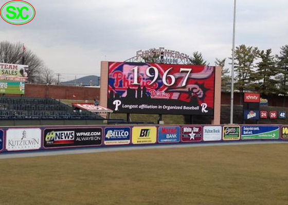 Panneaux d'affichage menés polychromes extérieurs d'affichage de Digital P10 de l'électronique ultra légèrement