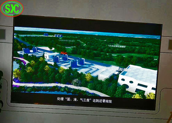 Bon prix Certificat visuel polychrome d'intérieur ultra mince de GV ROSH de FCC de la CE de la publicité de mur d'affichage à LED en ligne
