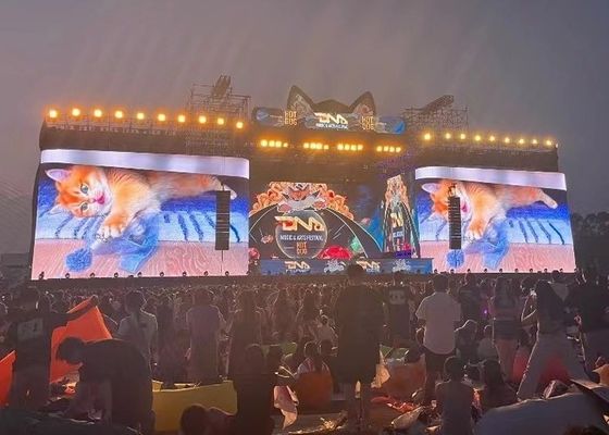 Écran en aluminium moulé sous pression Installation fixe/location Écran LED étanche à l'eau extérieur P16 personnalisable